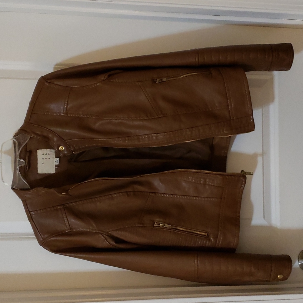 Brown Bomber Jacket, size Medium